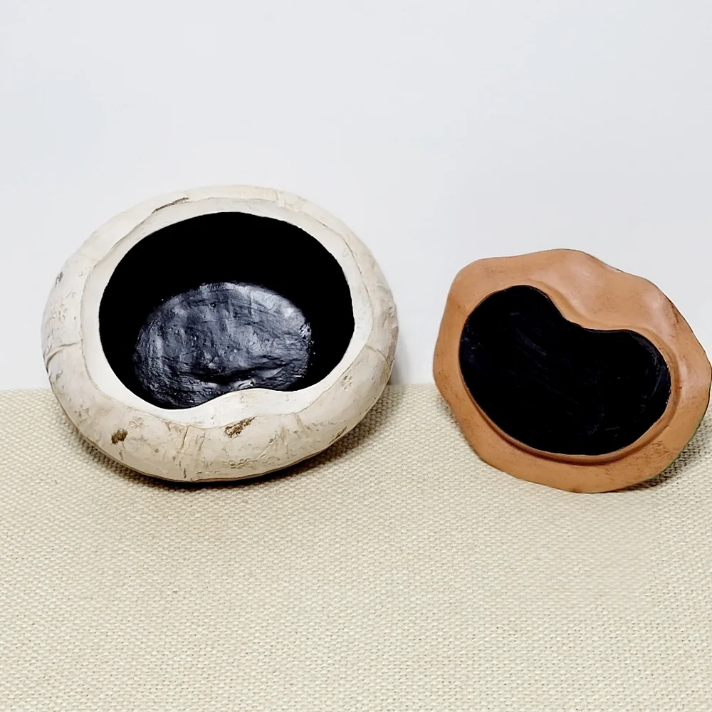 Vintage Appalachian Working Woman Powder Box Folk Art - Picture 8 of 15